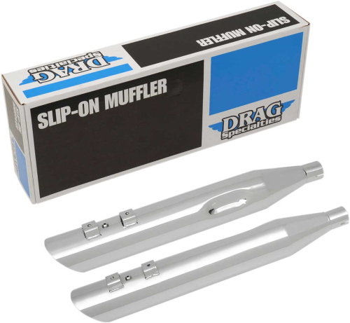 Drag Specialties - Drag Specialties Slashdown Slip-On Muffler - 3-1/2in. - Chrome - 1801-1183
