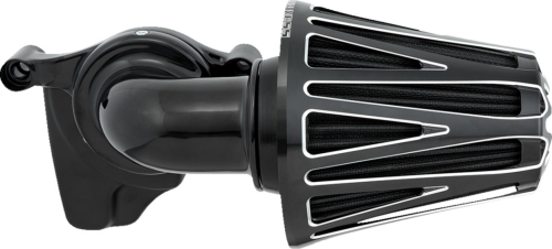 Arlen Ness - Arlen Ness Monster Sucker Air Cleaner Kit with Cover - CrossFire/Black with Machined Accents - 600-083
