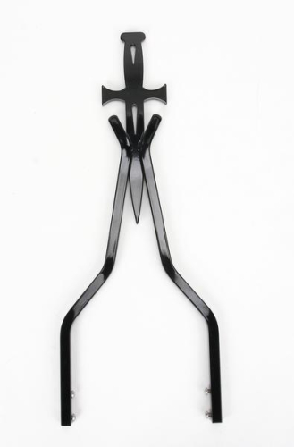 Cycle Visions - Cycle Visions Sissy Bar Stick - 18in Daggertude Style - Black - 8 3/4in W - CV-8010B