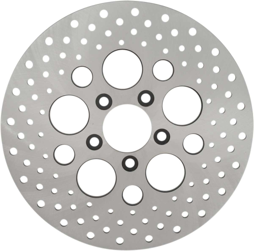 Drag Specialties - Drag Specialties Stainless Steel Drilled Brake Rotor - 06-0186AS
