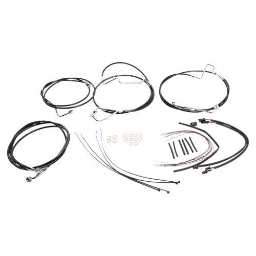 Magnum - Magnum Black Vinyl XR Handlebar Installation Kit for 12-14in. Ape - 489341