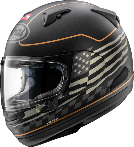 Arai Helmets - Arai Helmets Signet-X US Flag Helmet - 0101-15955 - Black Frost - Medium