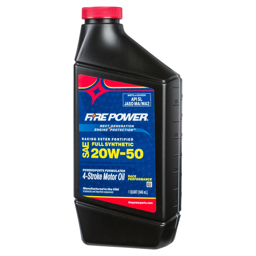Fire Power - Fire Power Racing Ester Fortified Full Synthetic Motor Oil - 20w50 - 1qt. - 196977