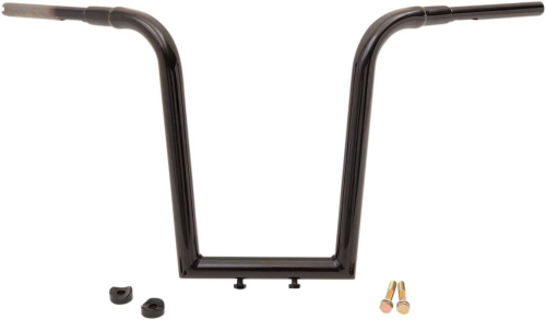 LA Choppers - LA Choppers 1-1/2in. Tree Hugger Ape Hanger Handlebar - 16in. - Black Powdercoat - LA-7370-16B