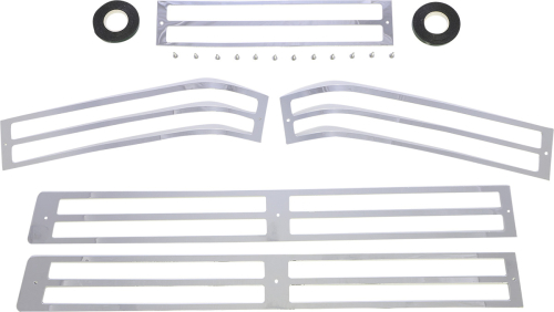 Parts Unlimited - Parts Unlimited Saddlebag Lens Grille Set - 45-8918-BC9
