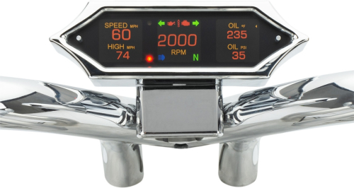 Dakota Digital - Dakota Digital MLX-9000 Series Gauge - Spike - Chrome - MLX-9214