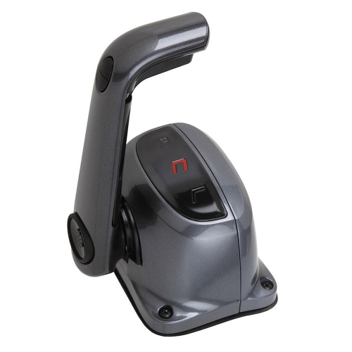 Uflex USA - Uflex&nbsp;Single Lever Top Mount Control w/Neutral Lock &amp; Trim Switch - Black
