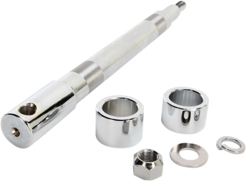 Drag Specialties - Drag Specialties Chrome Axle Kit - Front - 0214-0954