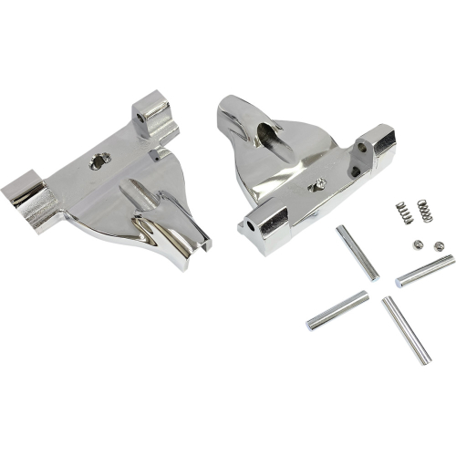 Drag Specialties - Drag Specialties Passenger Floorboard Mount Kit - Gloss Black - 1621-1003