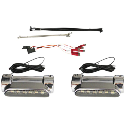 Custom Dynamics - Custom Dynamics Engine Guard LED - Chrome - CD-CB-AW-UNV-C