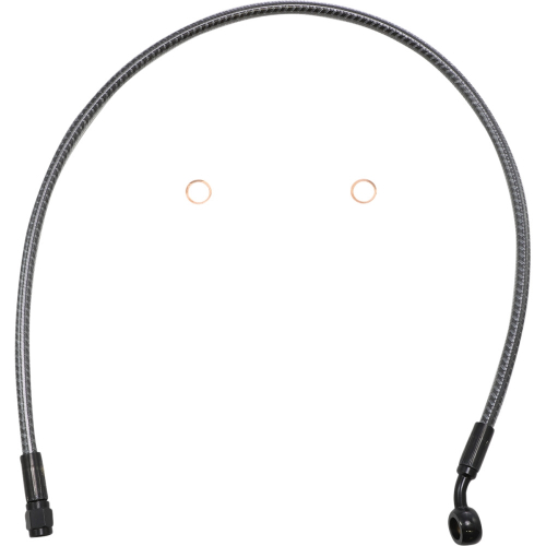 Magnum - Magnum Karbonfibr Designer Series ABS Front Upper Brake Line - 10mm,35deg. Banjo - 27in - 77127