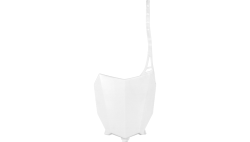 UFO Plastics - UFO Plastics Front Number Plate - White - HO05602-041