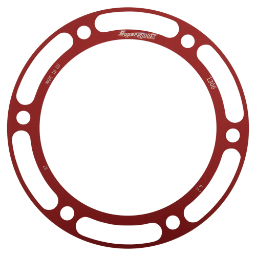 Supersprox - Supersprox Edge Disc Insert - 42T Rear Sprocket - Red - RACD-1306-42-RED