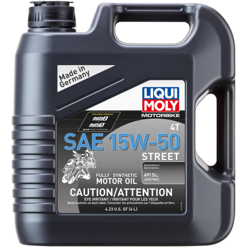 Liqui Moly - Liqui Moly 4T Synthetic Street Motor Oil - 15W50 - 60L Drum - 2565