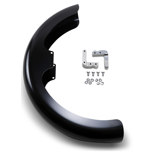 Klock Werks - Klock Werks Tire Hugger Series Wrapper Front Fender with Raw Mounting Blocks for 19in. Wheel - KW05-06-0002-R