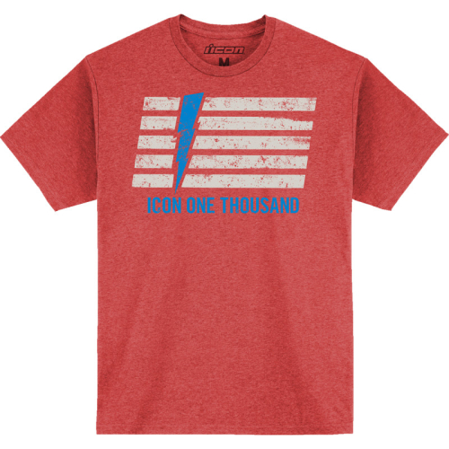 Icon - Icon Invasion Stripe T-Shirt - 3030-23487 - Red - X-Large