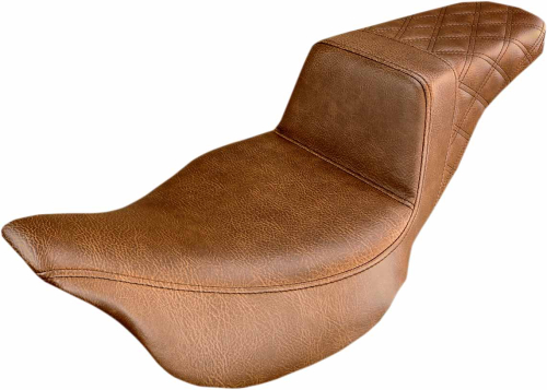 Saddlemen - Saddlemen Step-Up Rear LS Seat - Brown - 808-07B-173BR