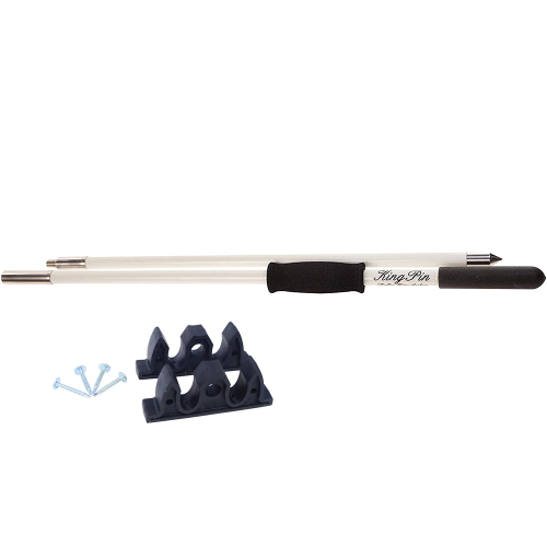 Panther Products - Panther 10' King Pin Anchor Pole - 2-Piece - White