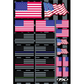 Factory Effex - Factory Effex Sponsor Sticker Kit - 27-68000