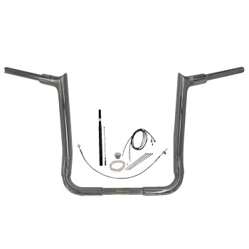 Fat Baggers, Inc. - Fat Baggers, Inc. 1-1/2in. EZ Install Pointed Top Handlebar Kit - Chrome - 819016