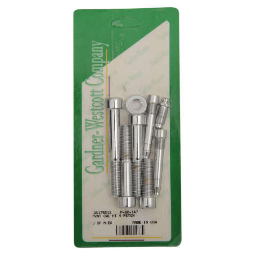Gardner-Westcott - Gardner-Westcott Front Caliper Mounting Allen Bolt Kit - Chrome - P-80-147