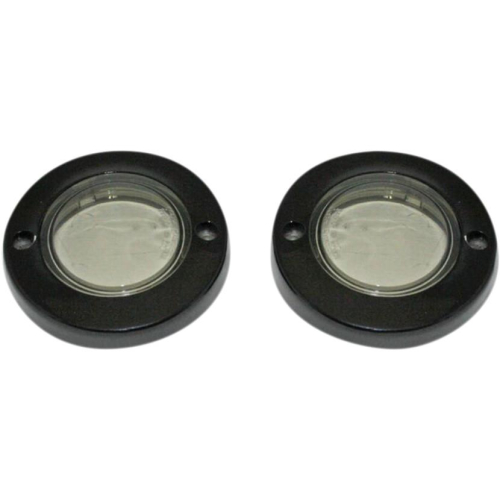 Custom Dynamics - Custom Dynamics Probeam Bullet Turn Signal Adapters - Gloss Black/Smoke Lens - PB-FLAT-BEZ-BS