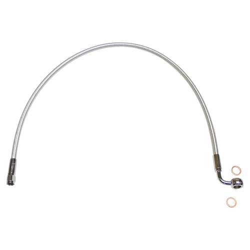 Magnum - Magnum Sterling Chromite II Designer Series ABS Front Upper Brake Line Kit - 10mm. 90deg. Banjo - 23in. - AS37223