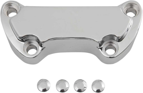Drag Specialties - Drag Specialties Handlebar Clamp - Chrome - Scalloped - 0603-0002