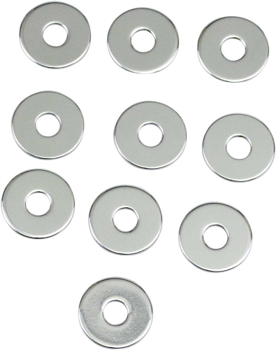 Drag Specialties - Drag Specialties Flat Chrome Washers - 11/32in. I.D. - 1in. O.D. - 5/64in. thick - MPB745