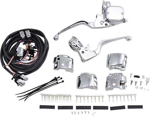 Drag Specialties - Drag Specialties Chrome Handlebar Control Kit with Mechanical Clutch with Switch - 0610-0529