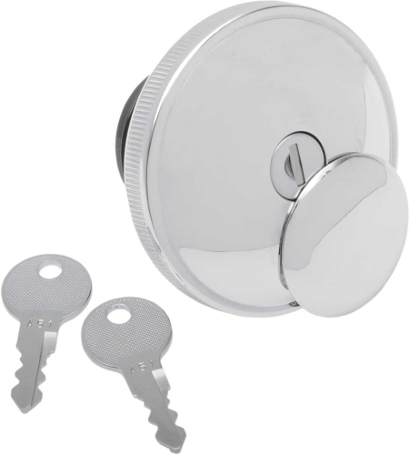 Drag Specialties - Drag Specialties Screw-In Locking Gas Cap - Non-Vented - 03-0318A-B