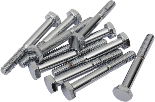 Drag Specialties - Drag Specialties Coarse-Thread Hex-Head Bolts - 1/4in.-20 x 2 1/4in. - MPB121