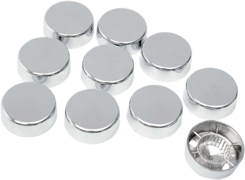 Drag Specialties - Drag Specialties Individual Chrome Bolt Cover - 7/16in. hex bolt nut w/ 1.2 washer (5/8in. wrench size) - 352053