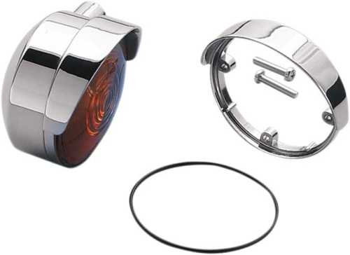 Drag Specialties - Drag Specialties Die-Cast Turn Signal Visors - 73021-SC3