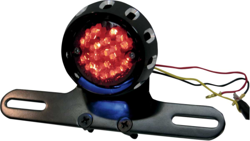 Drag Specialties - Drag Specialties Custom Bobber LED Taillight and License Plate Mount - L24-0437ABRLEDE