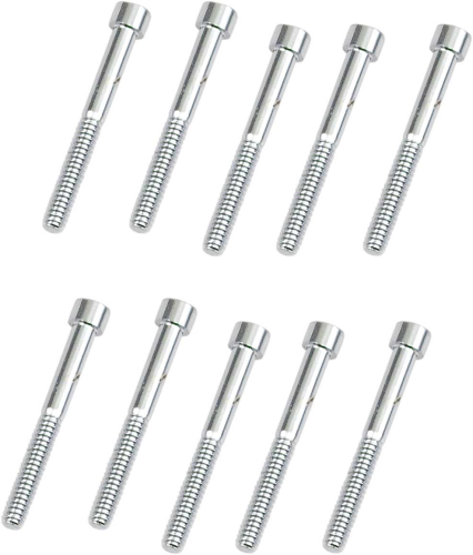 Drag Specialties - Drag Specialties #10 Fine and Coarse-Thread Smooth Socket-Head Bolts - 10-24 x 1 1/2in. - MPB198S