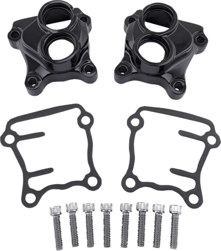 Drag Specialties - Drag Specialties Tappet Block Cover - Gloss Black - 0940-1876