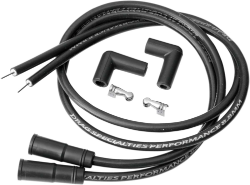 Drag Specialties - Drag Specialties 8.8mm Spark Plug Wire Set - Universal Black - SPW18-DS