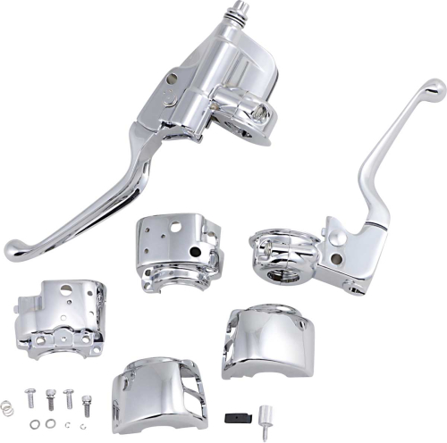 Drag Specialties - Drag Specialties Chrome Handlebar Control Kit with Mechanical Clutch without Switch - 0610-0530