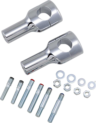 Drag Specialties - Drag Specialties 1-1/2in. Big Buffalo Riser - 4in. Tall - Chrome - 0602-0468