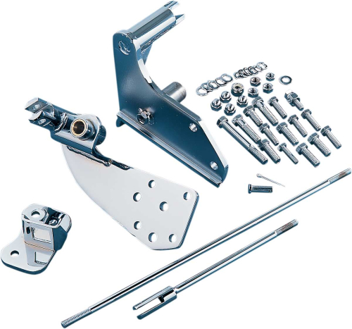Drag Specialties - Drag Specialties Chrome Forward Control Relocation Kit - 72825-BX-LB2