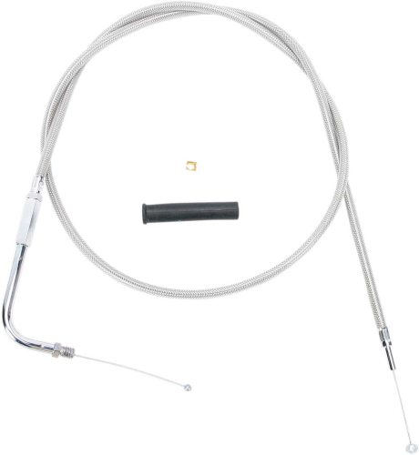 Drag Specialties - Drag Specialties Alternative Length Braided Throttle Cable - 44in. - 5331104B