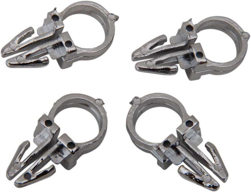 Drag Specialties - Drag Specialties Handlebar Wiring Clips - 3/8in ID - 31-0001-4-HC3