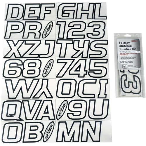 Hardline - Hardline Series 800 Registration Kit - Clear - Clear/Black - 800CLRBLK
