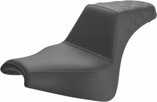 Saddlemen - Saddlemen Step-Up Rear LS Seat - Black Smooth - 818-28-173