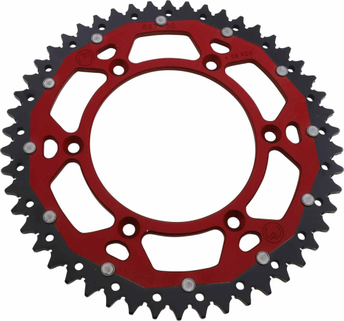 Moose Racing - Moose Racing Dual Rear Sprockets - Red - 50T - 1210-897-50-13X