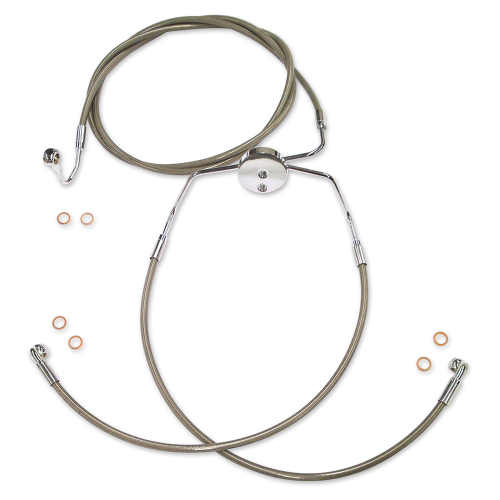 Magnum - Magnum Clear Coated XR Stainless Lower Front Brakeline Kit - SSC1110-00