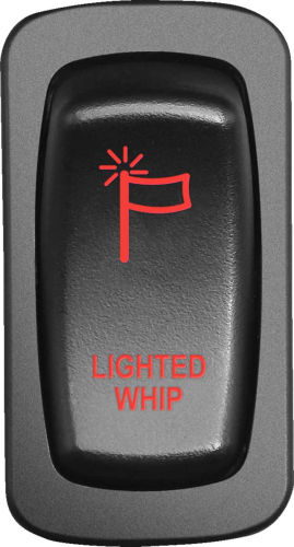 Moose Utility - Moose Utility Low Profile Rocker Switch - Whip Light - Red - WHP-CAR-R