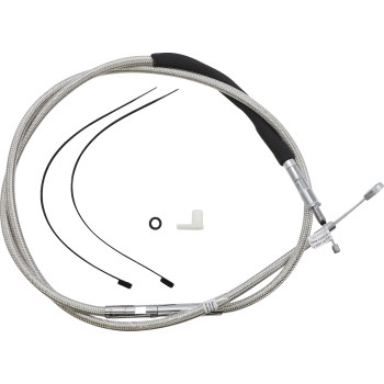 Magnum - Magnum Alternative Length Polished Stainless II Braided High Efficiency Clutch Cable - 67-11/16in. - 52235HE