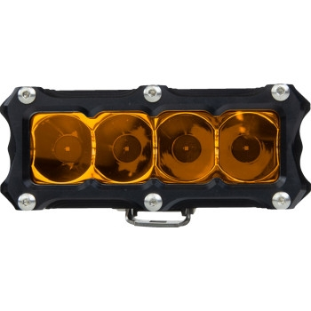 Heretic Studio - Heretic Studio 4in. 6-Series Spot Light - Black with Amber Lens - 50414